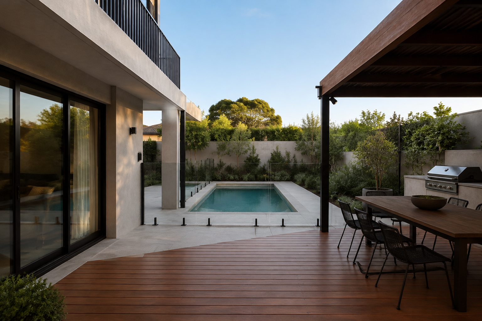 DBS style backyard renovation and outdoor living space